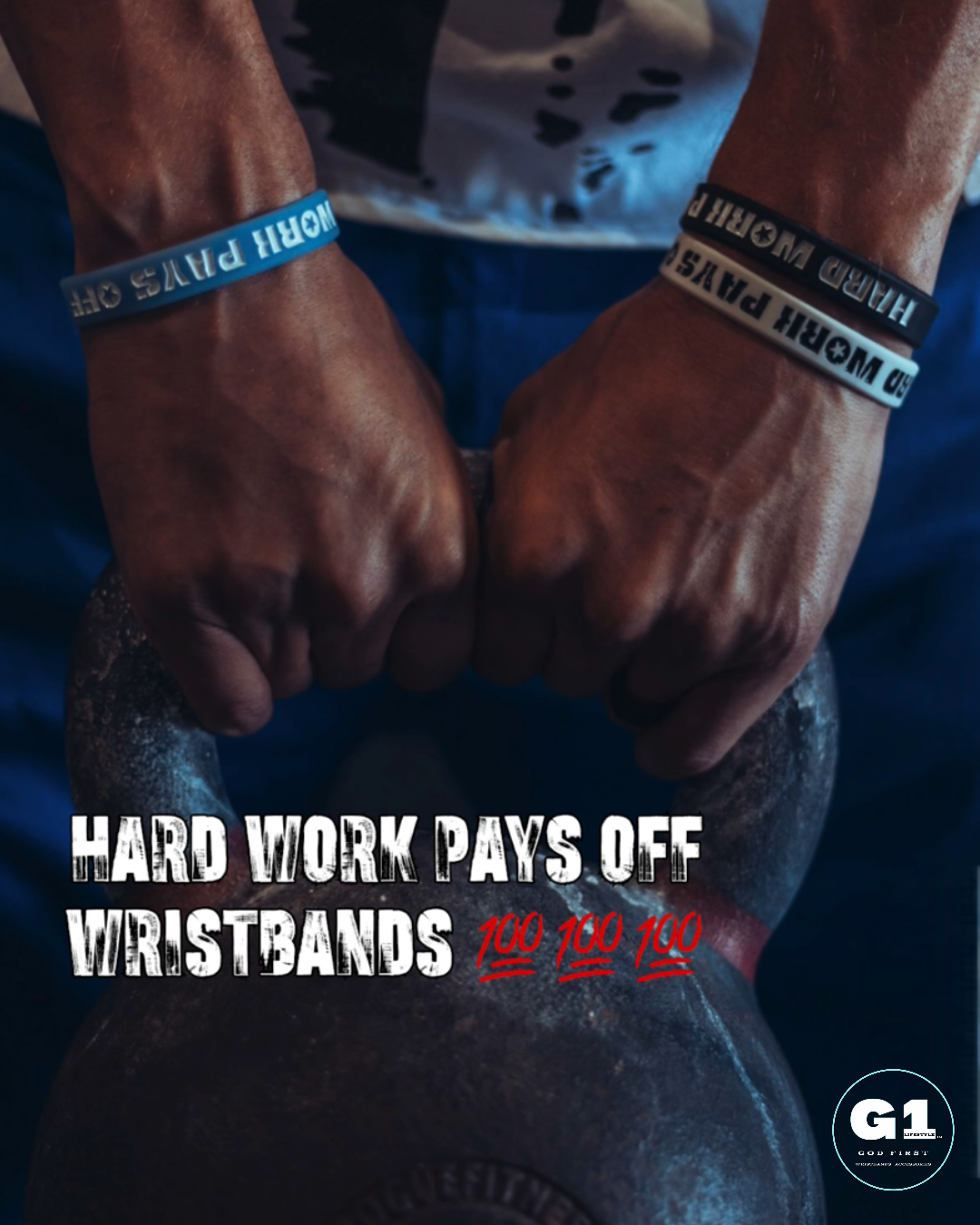 HARD WORK PAYS OFF Wristbands